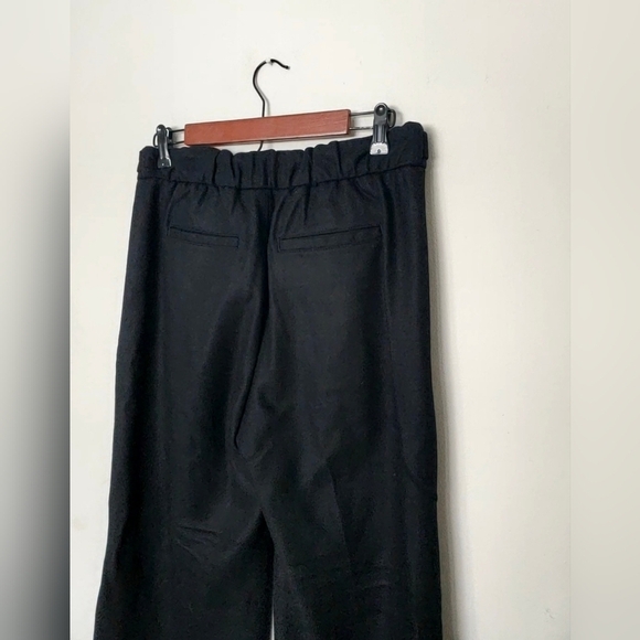 Banana Republic High Rise Wide Leg Italian Wool Pants Black Size 12 RT$130 NWT - Picture 9 of 11